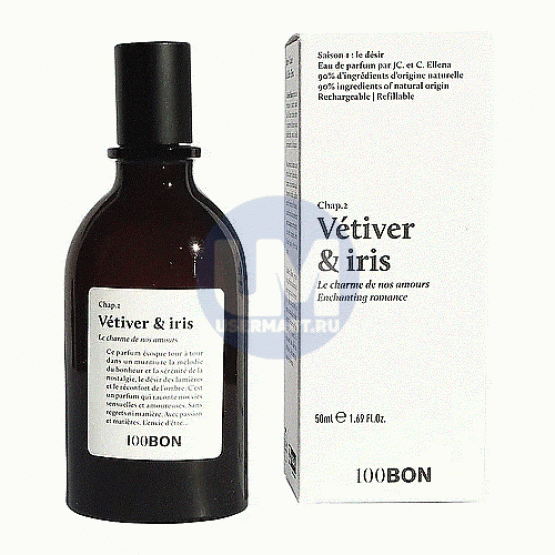 100 Bon Vetiver & Iris парфюмерная вода 50 мл