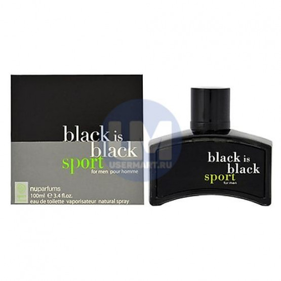 Nu Parfums Black Is Black Sport туалетная вода 100 мл