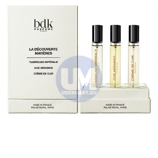 Parfums Bdk Paris Set Tubereuse Imperiale+ Oud Abramad+ Creme De Cuir парфюмерная вода 3*10 мл дорожный вариант